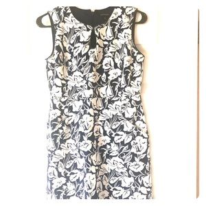 Lands End classy, navy/white cotton Dress